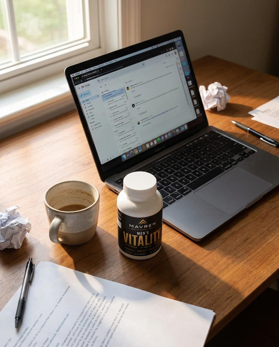 Mavren on a home office desk